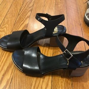 Italian leather heel